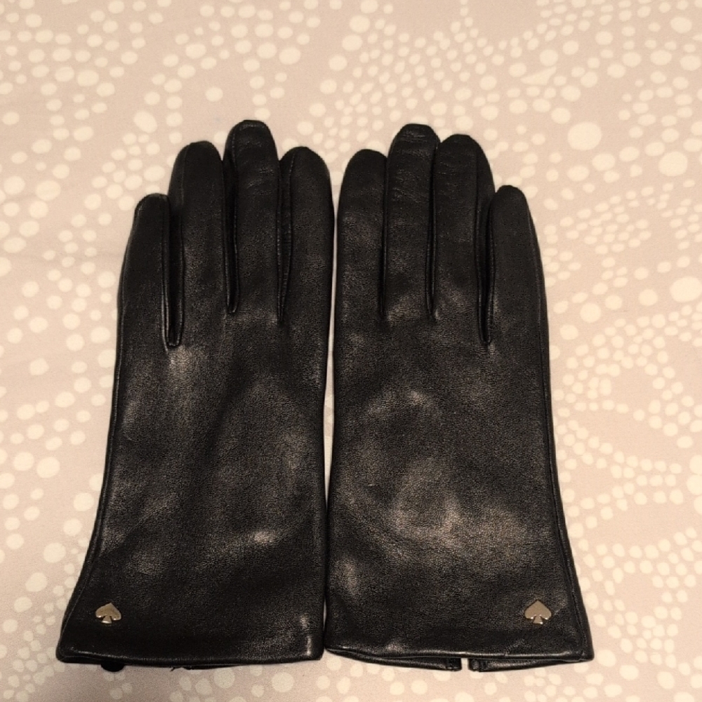 Black Leather Gloves